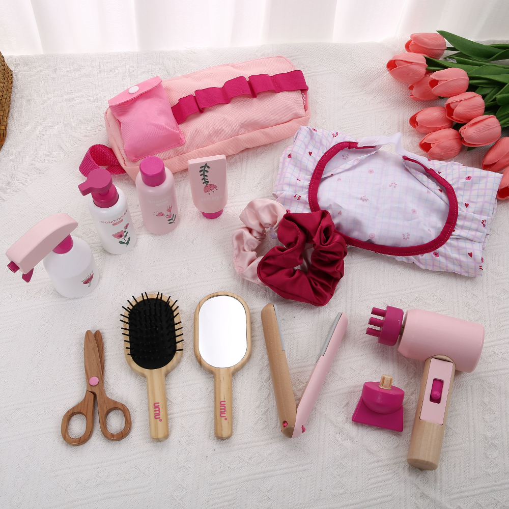 Wooden Makeup Toy Kits for Lit - Beauty Makeup Games For Girls ulasan dan harga