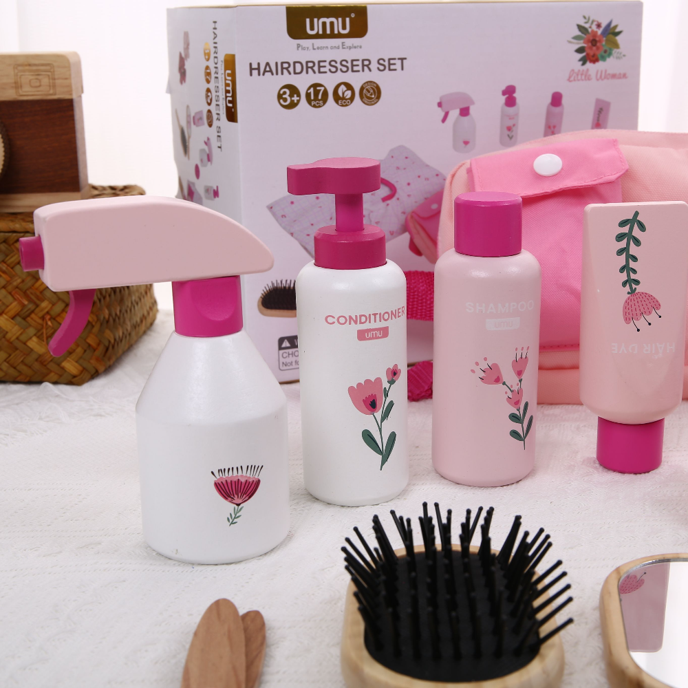 Wooden Makeup Toy Kits for Lit - Beauty Makeup Games For Girls ulasan dan harga