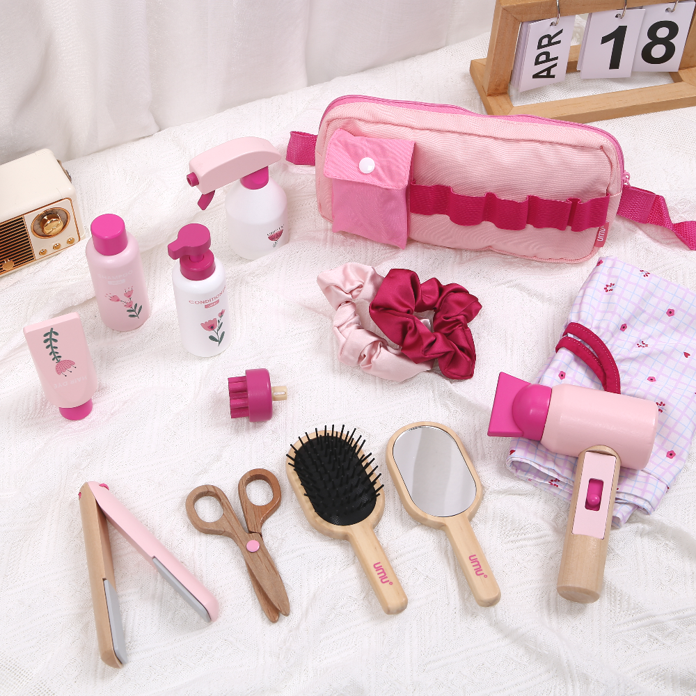 Wooden Makeup Toy Kits for Lit - Beauty Makeup Games For Girls ulasan dan harga
