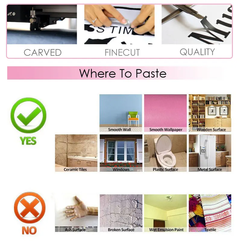 Eyelashes Brows Vinyl Sticker  - Beauty Makeup Quotes ulasan dan harga