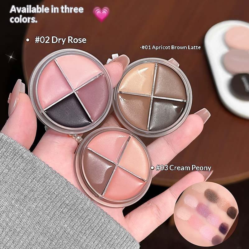 Cappuvini 4 Color Matte Velvet - Beauty Makeup Eyeshadow Palette ulasan dan harga
