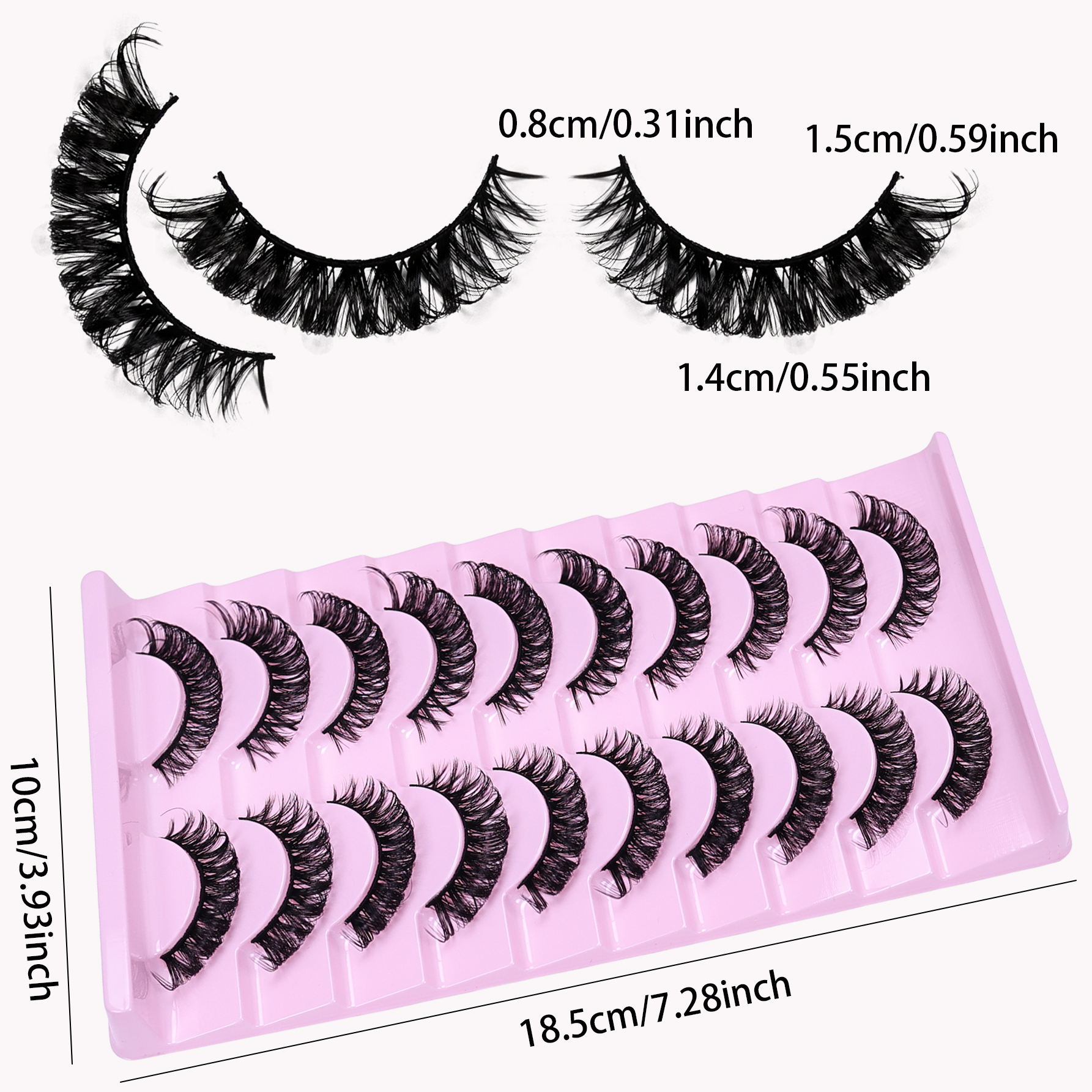 Russian Striped False Eyelashe - Beauty Full Makeup ulasan dan harga