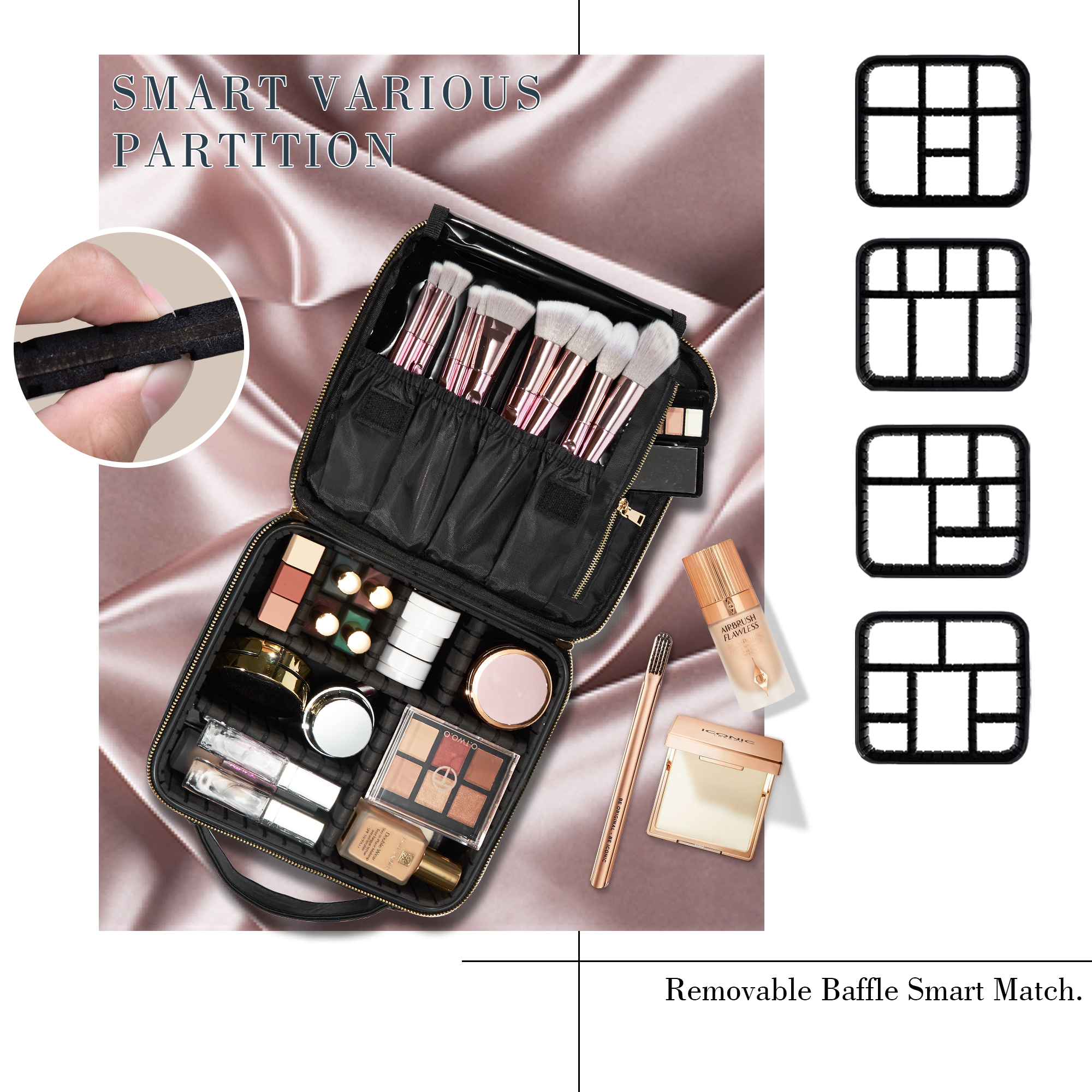 Cosmetic Case Makeup Bag Vanit - Beauty Makeup Vanity ulasan dan harga