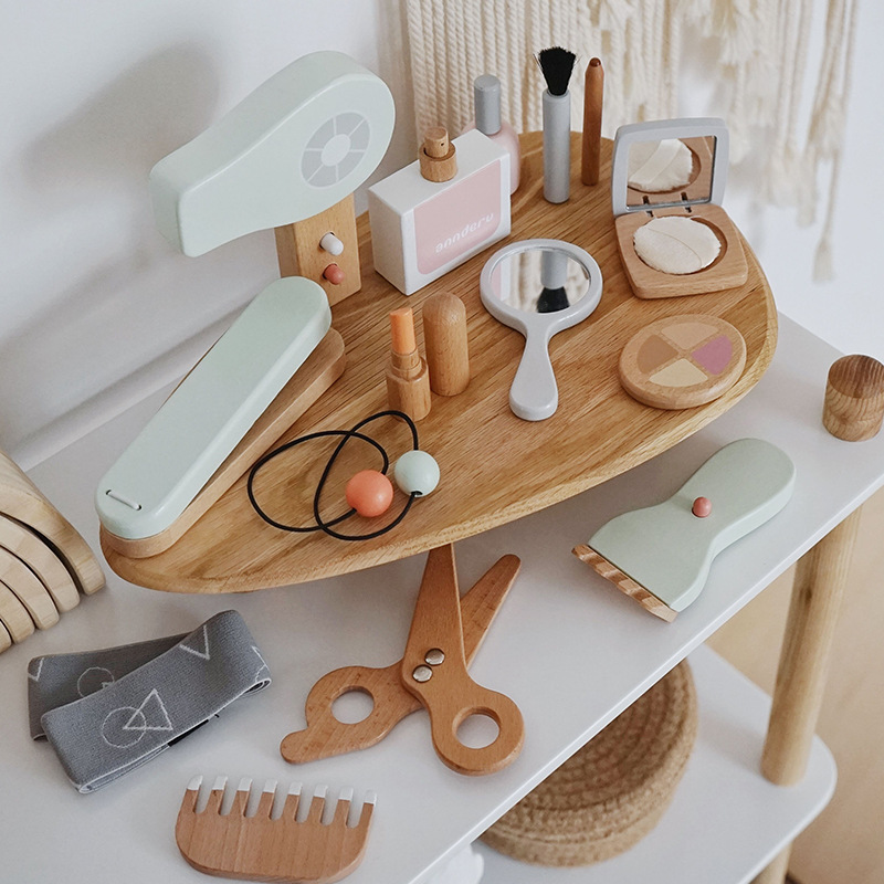 New Children Wooden Simulation - Beauty Makeup Set For Kids ulasan dan harga
