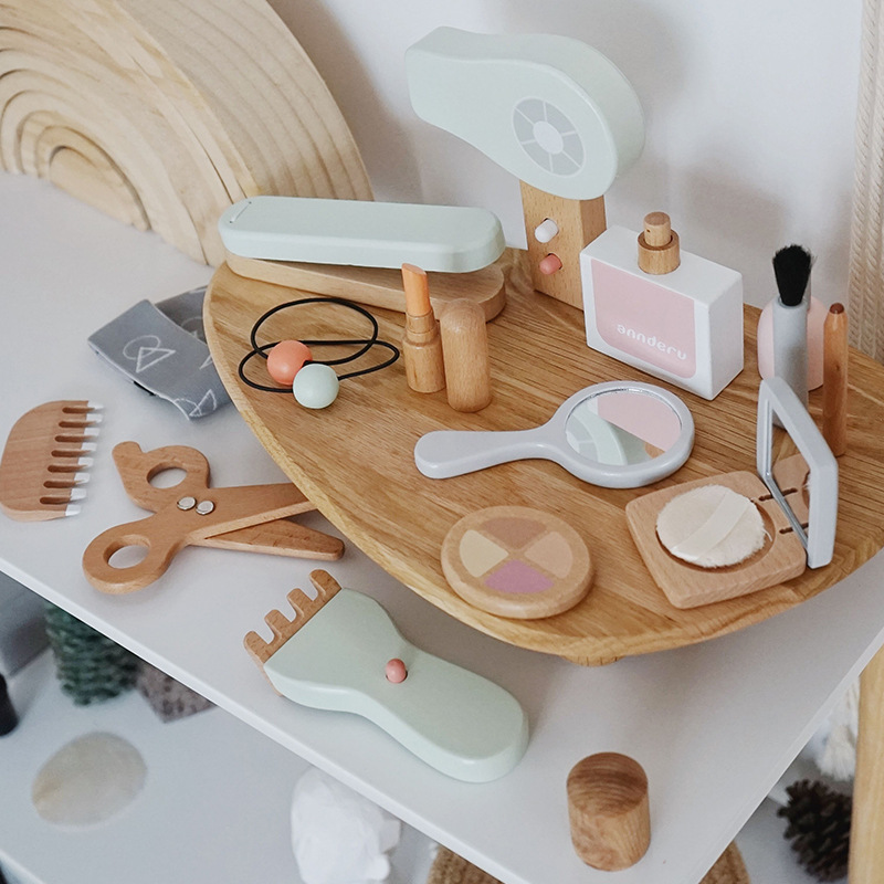 New Children Wooden Simulation - Beauty Makeup Set For Kids ulasan dan harga