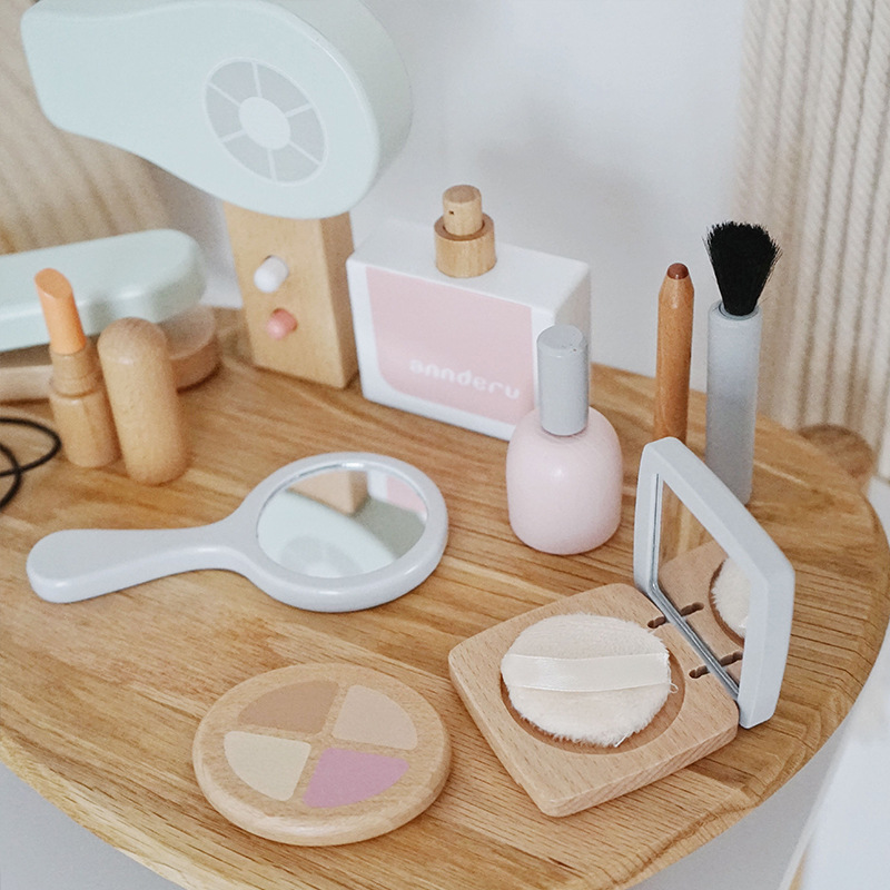 New Children Wooden Simulation - Beauty Makeup Set For Kids ulasan dan harga