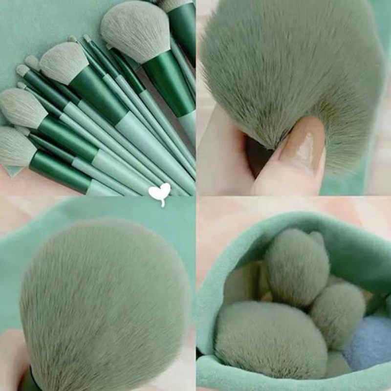 13Pcs Professional Beauty Powd - Blush Brush Kabuki ulasan dan harga