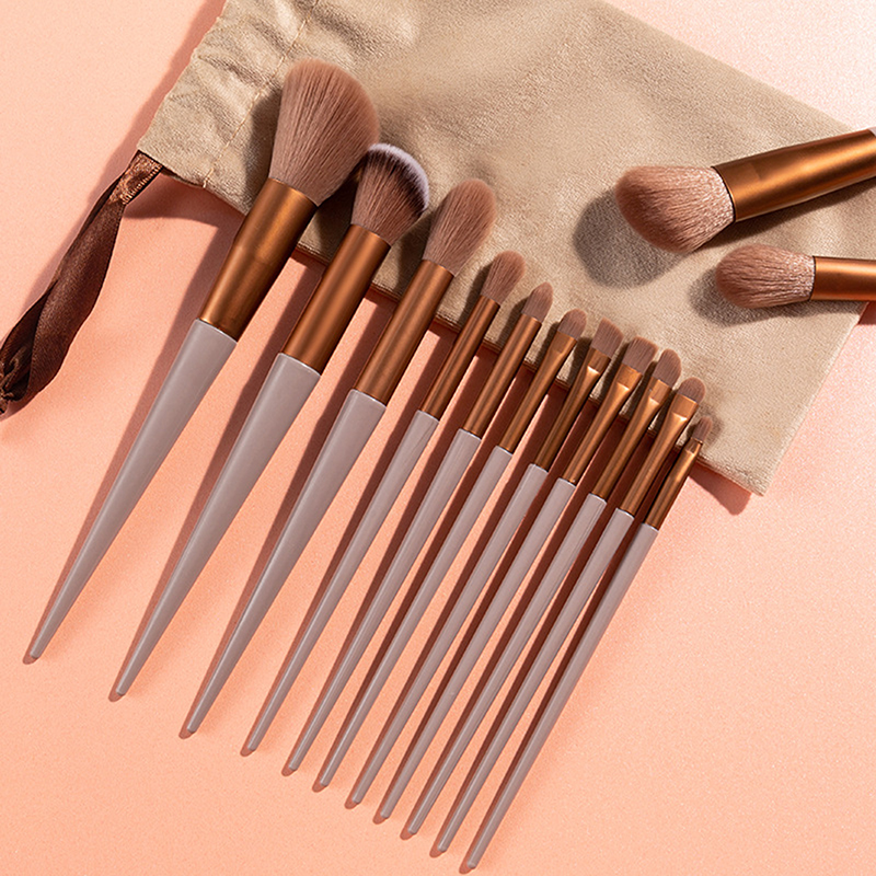 13Pcs Professional Beauty Powd - Blush Brush Kabuki ulasan dan harga