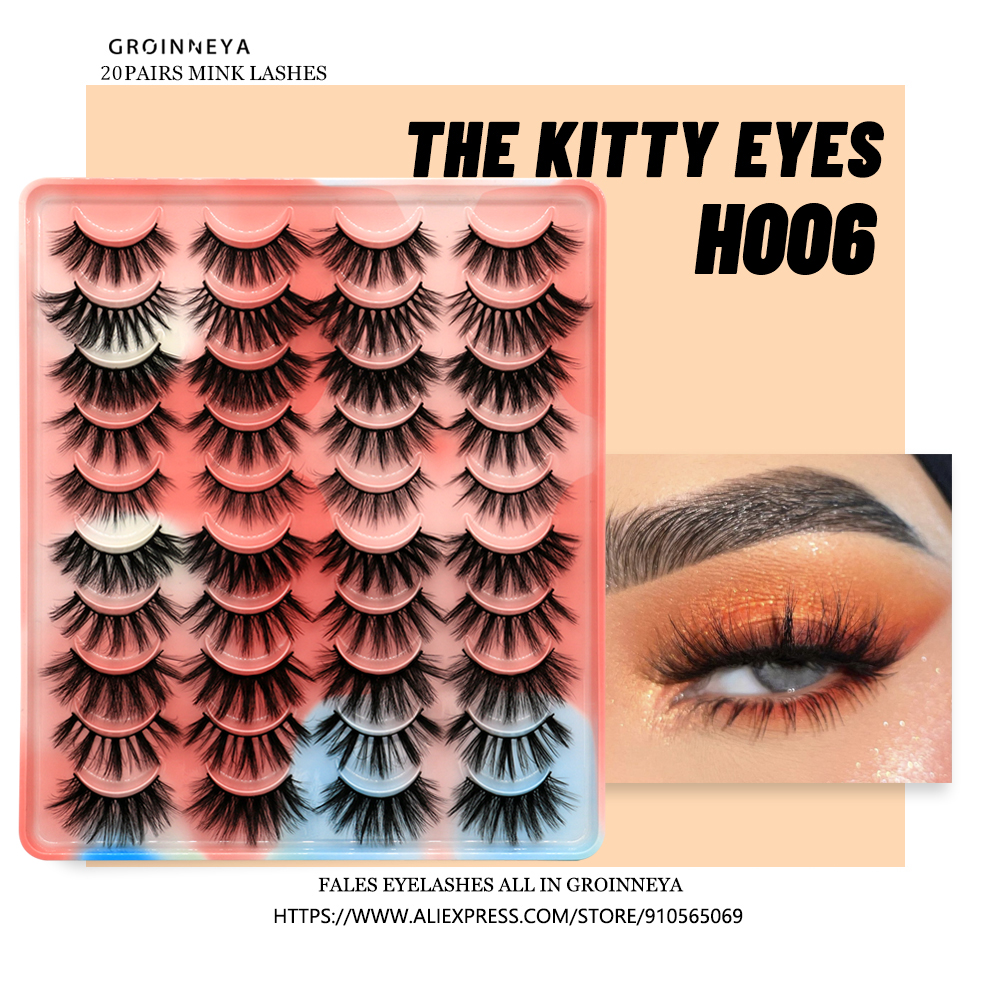 GROINNEYA 5/10/20 Pairs 3D Fau - Beauty Full Makeup ulasan dan harga