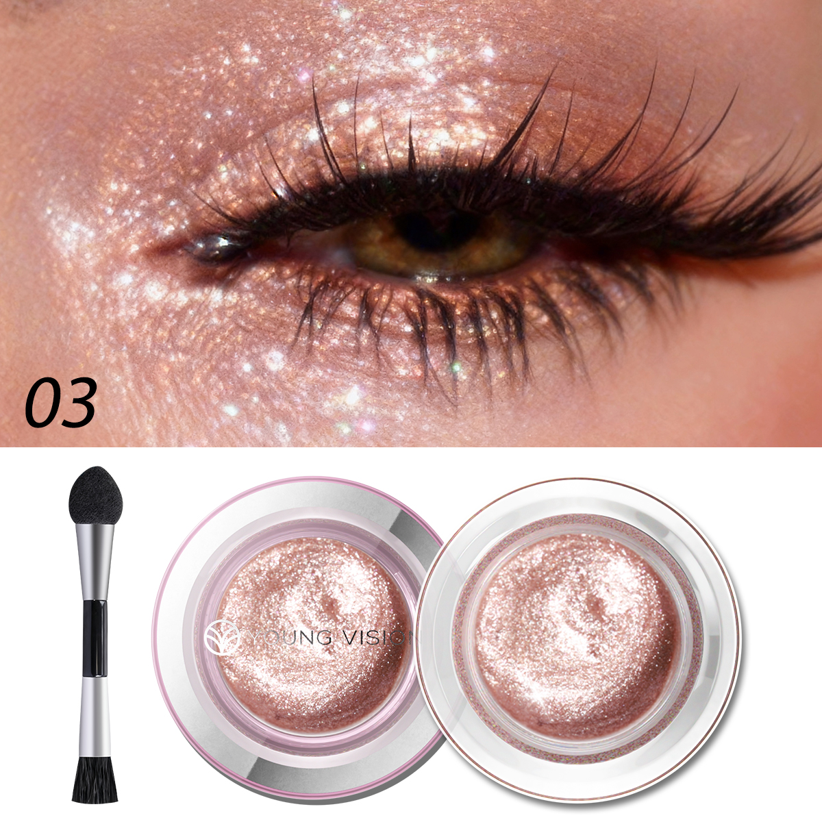 1pcs highlighter liquid eye sh - Eyeshadow Glitter Pigment ulasan dan harga