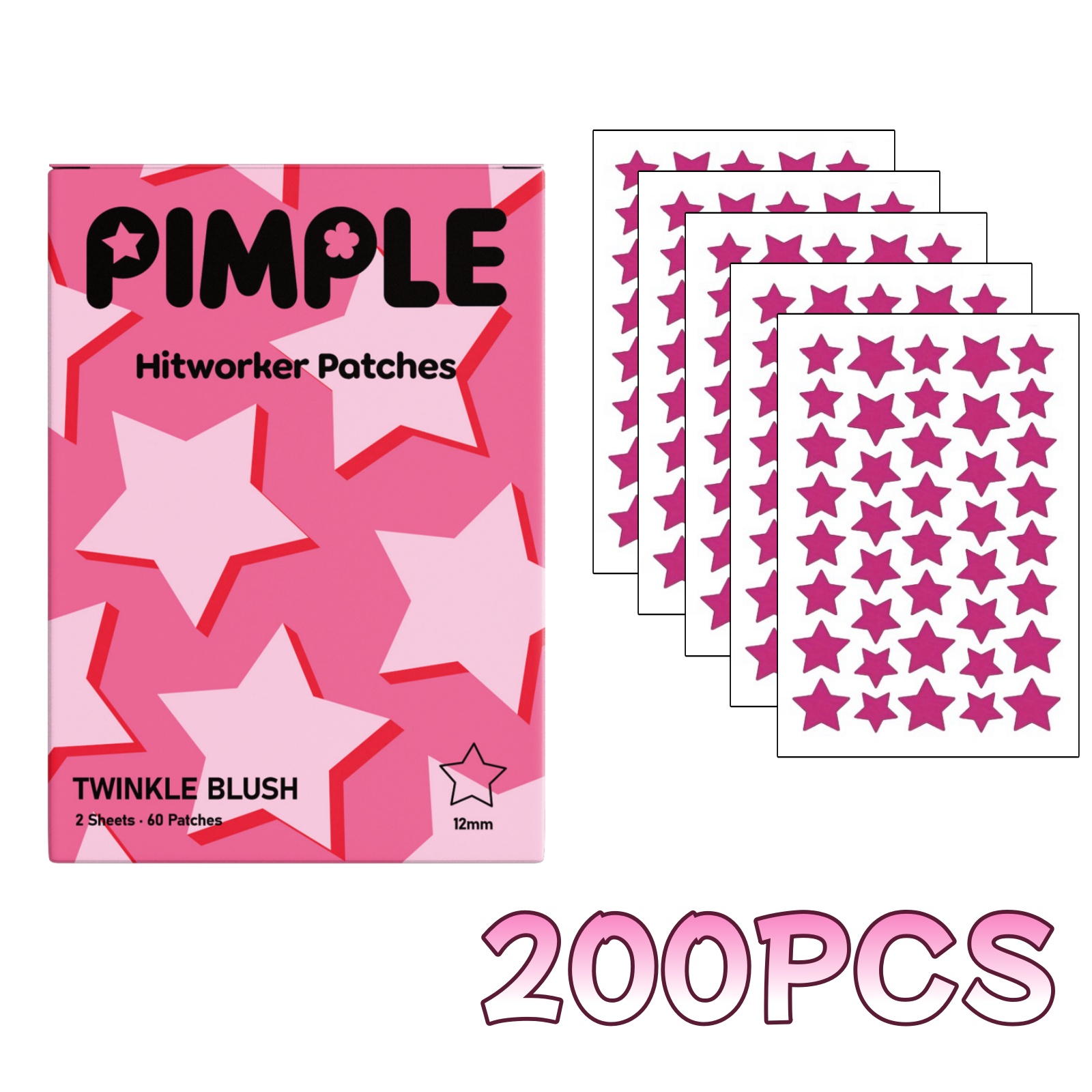 200PCS Rose Red Star-shaped In - Anti-Aging Face Cream ulasan dan harga