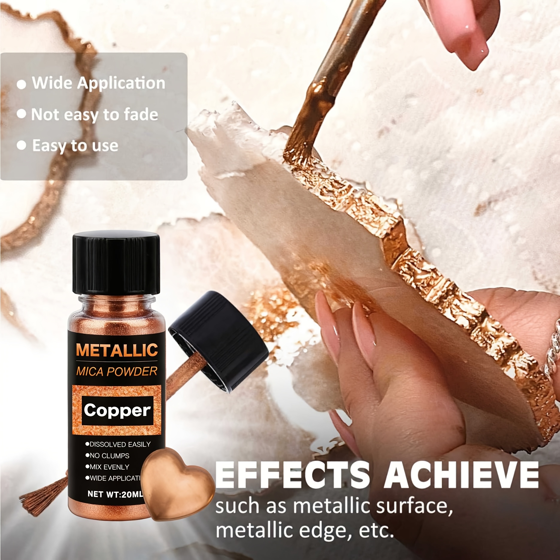 Metallic Mica Powder, Brushed  - Blush Brush Kabuki ulasan dan harga