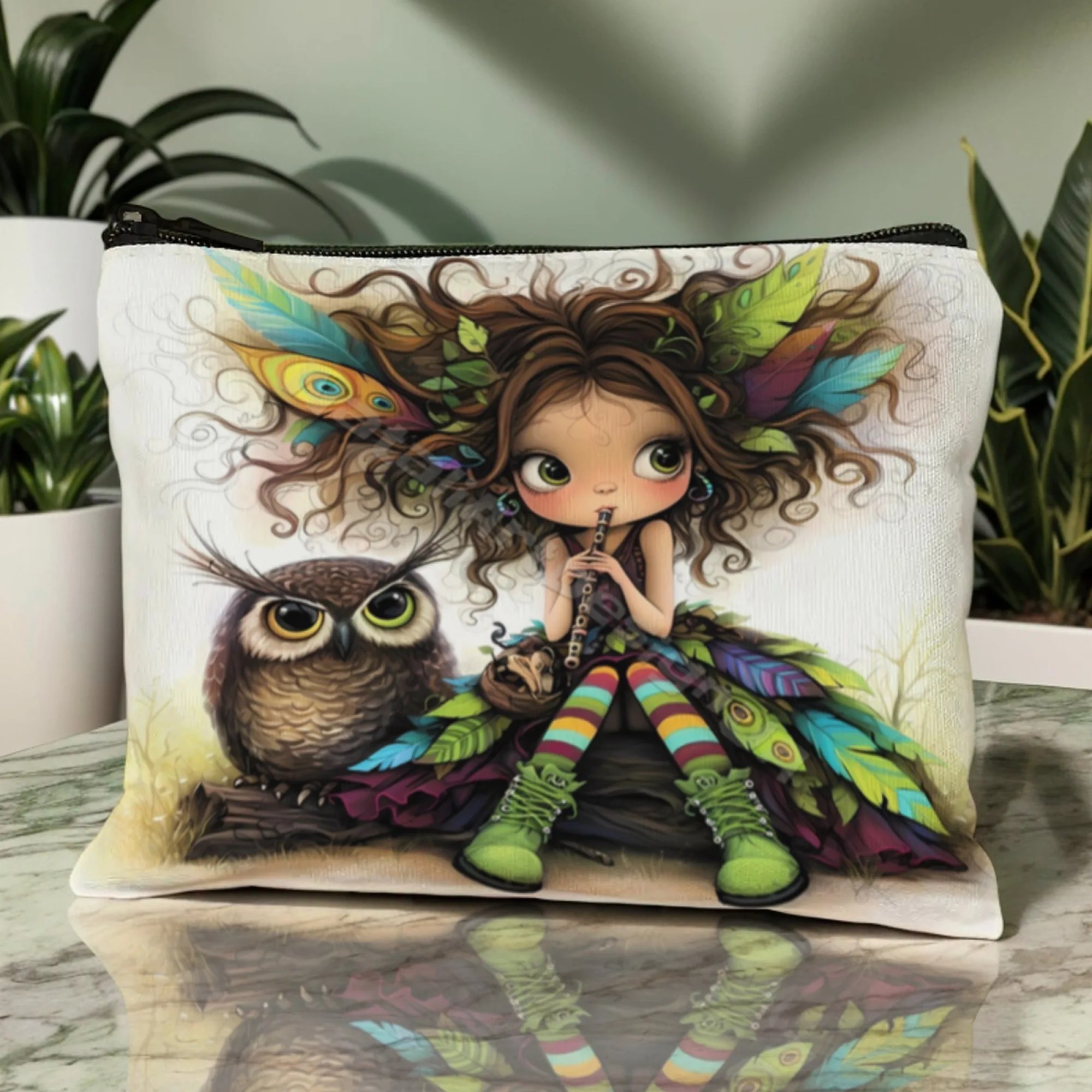 Cartoon Girl Makeup Bag Zipper - Beauty Makeup Vanity ulasan dan harga
