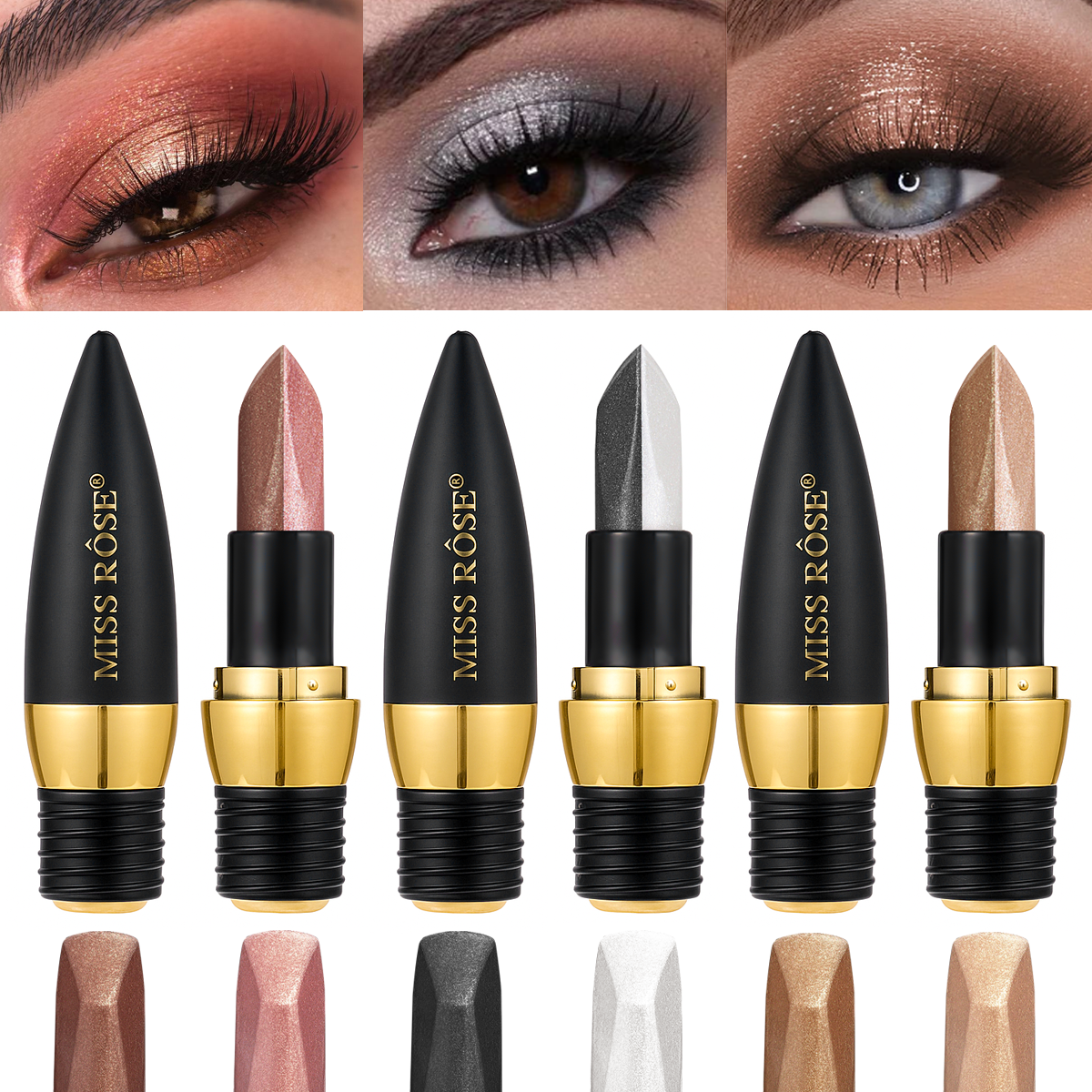 Double Color Eyeshadow Stick G - Eyeshadow Glitter Pigment ulasan dan harga
