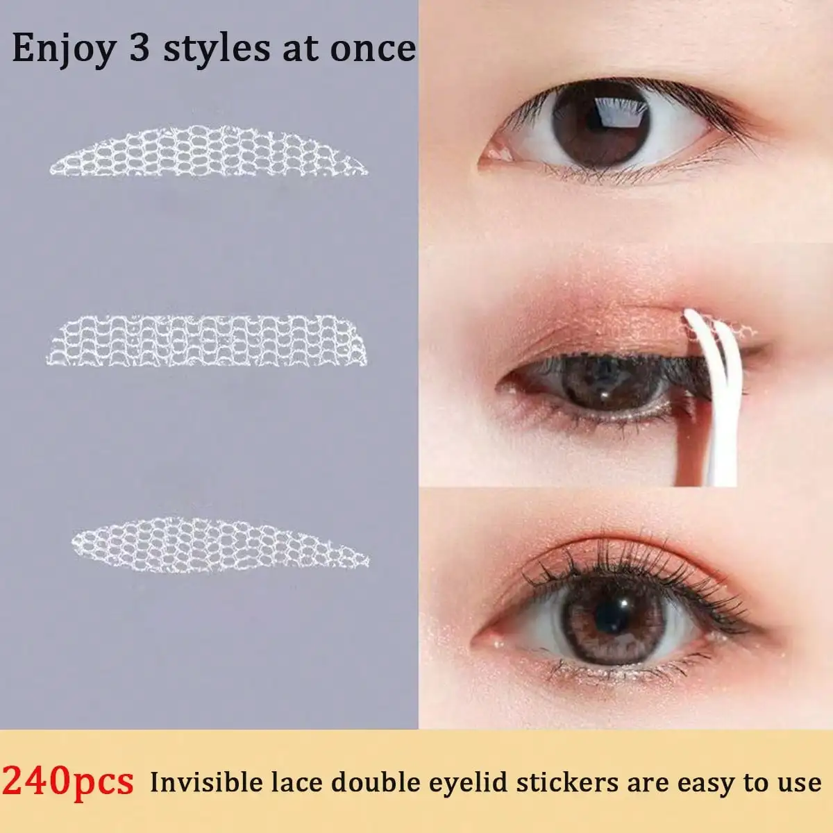 200pcs/Set Lace Eyelid Sticker - Beauty Makeup Tools Use ulasan dan harga