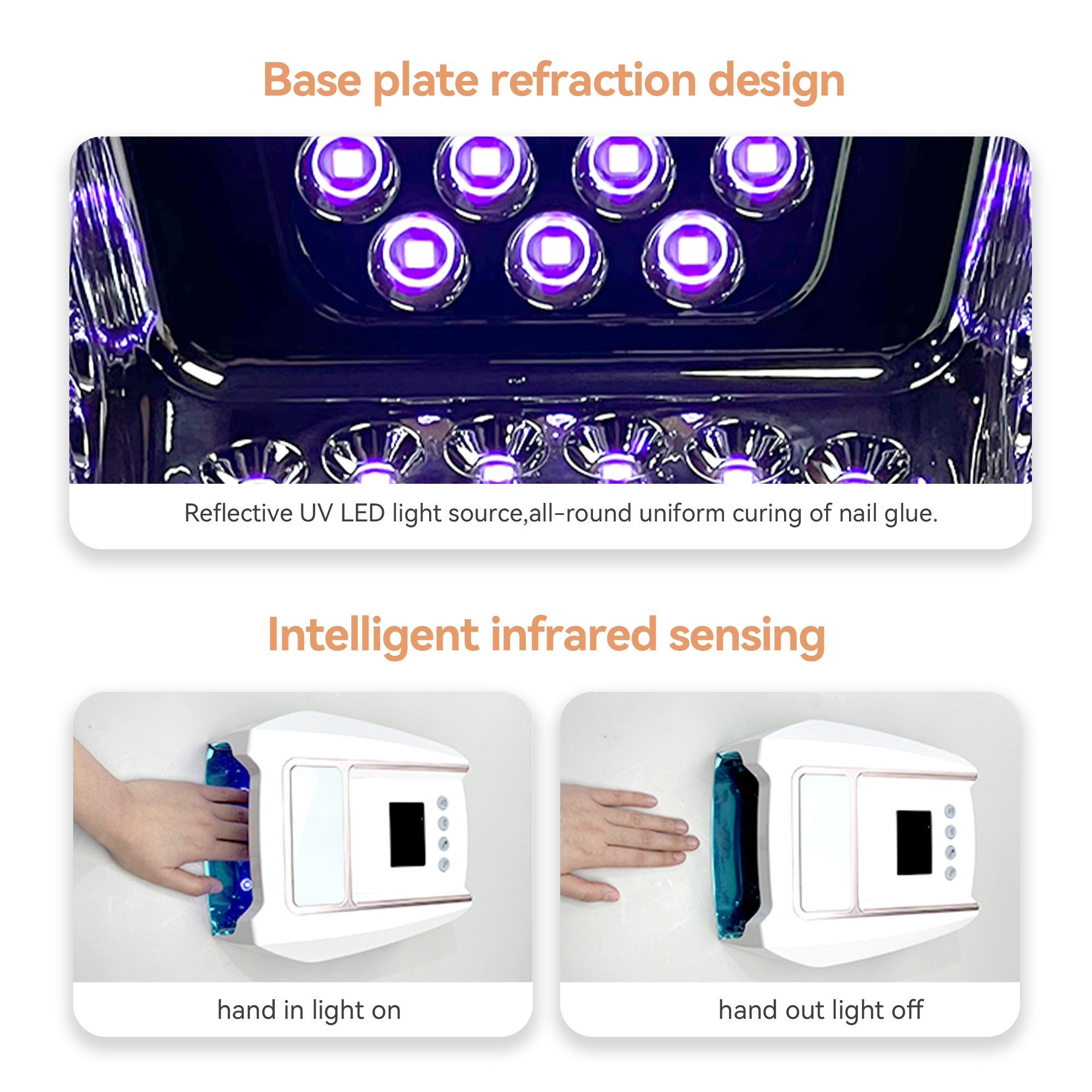 High Power 126w UV Light Led N - Uv Nail Lamp ulasan dan harga
