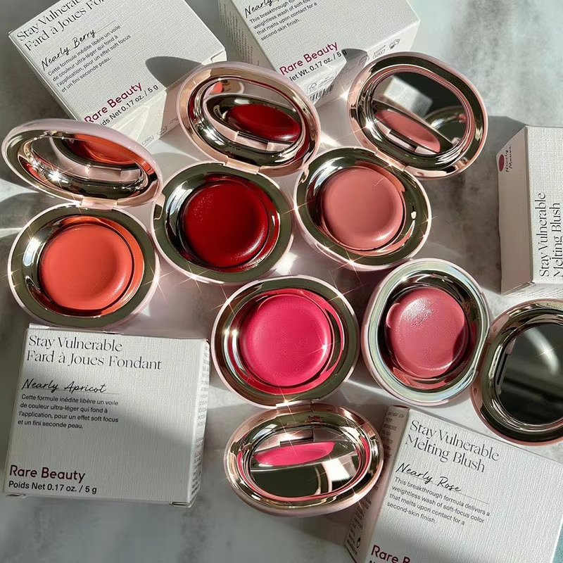 Rare Beauty Powder Blush Porta - Rare Beauty Makeup Highlighter ulasan dan harga