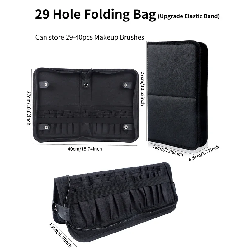 29/23 Holes Foldable Makeup Br - Blush Brush Kabuki ulasan dan harga