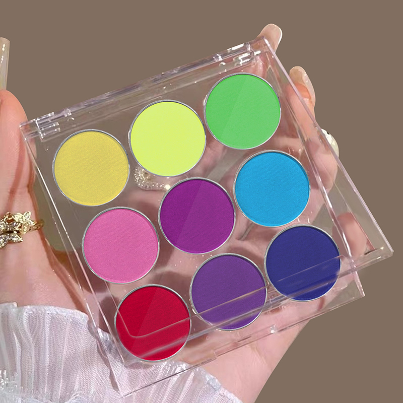 9 Colors/Box Solid Magic Mirro - Eyeshadow Glitter Pigment ulasan dan harga