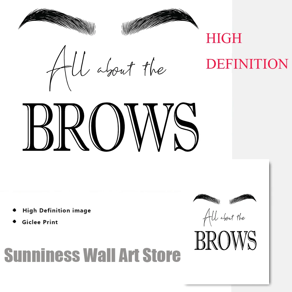 Fashion MakeUp Canvas Painting - Beauty Makeup Quotes ulasan dan harga