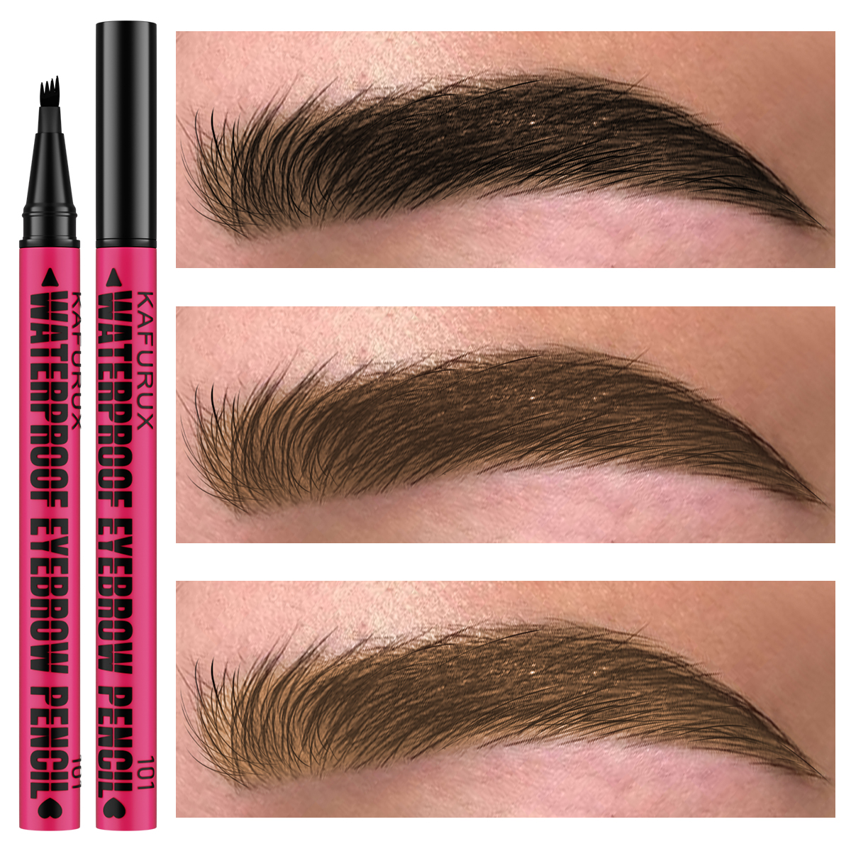 3-color Waterproof eyebrow pen - Eyebrow Pomade Pencil ulasan dan harga