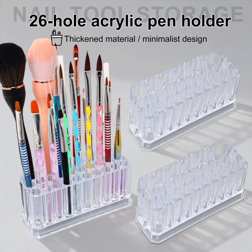 26 Holes Acrylic Nail Brushes  - Beauty Makeup Brands ulasan dan harga