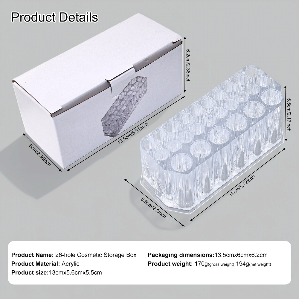 26 Holes Acrylic Nail Brushes  - Beauty Makeup Brands ulasan dan harga