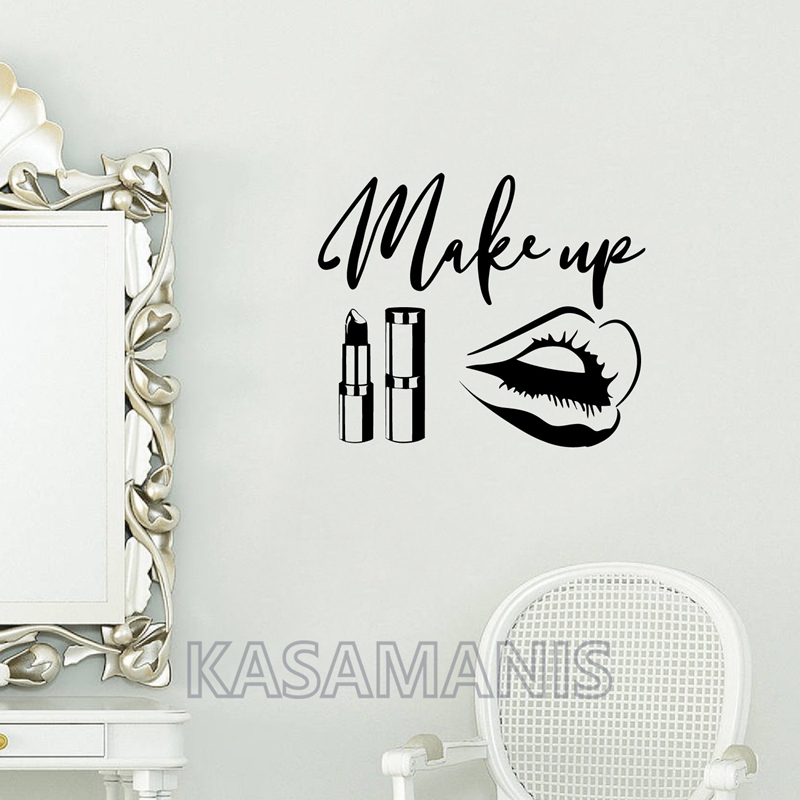 MakeUp Quote Wall Art Decals B - Beauty Makeup Quotes ulasan dan harga
