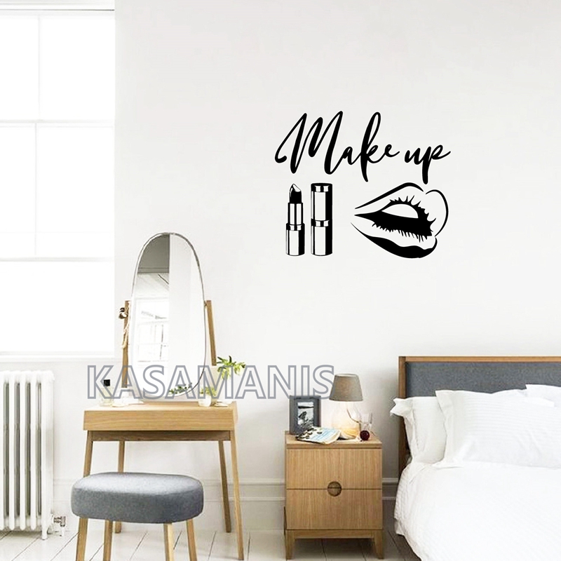 MakeUp Quote Wall Art Decals B - Beauty Makeup Quotes ulasan dan harga