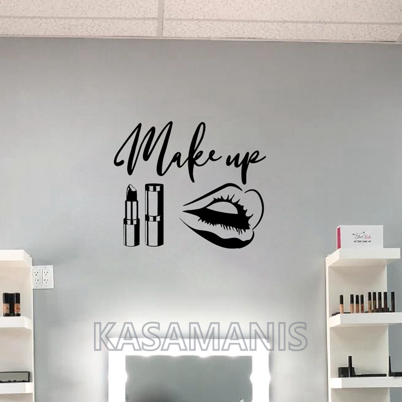 MakeUp Quote Wall Art Decals B - Beauty Makeup Quotes ulasan dan harga