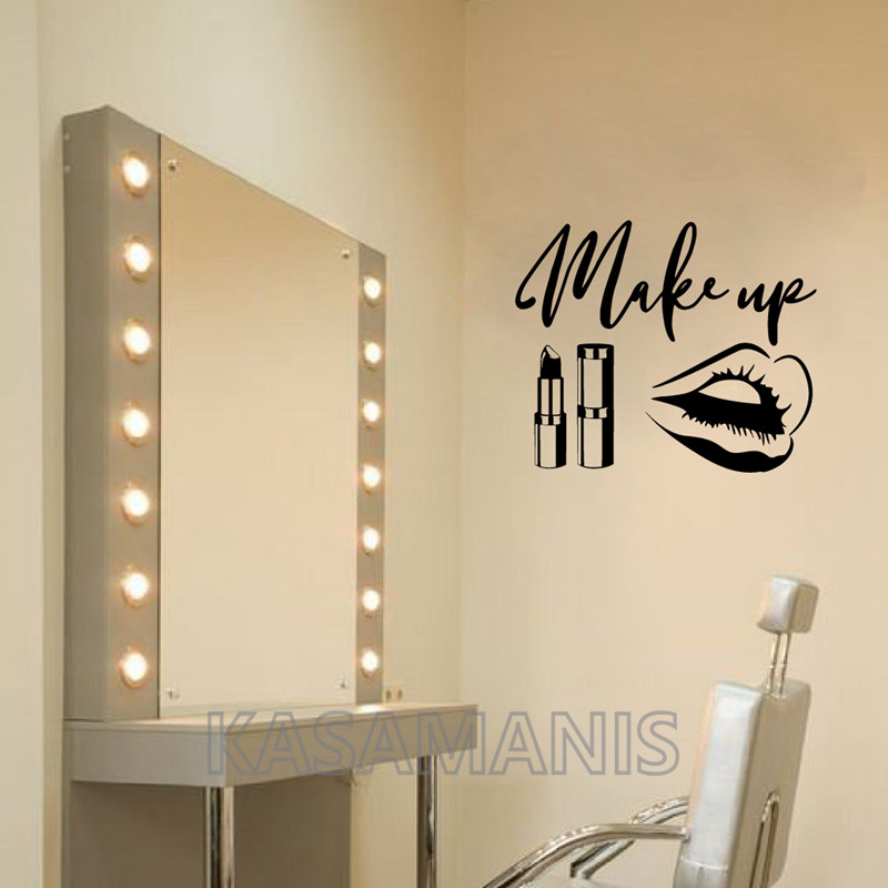 MakeUp Quote Wall Art Decals B - Beauty Makeup Quotes ulasan dan harga