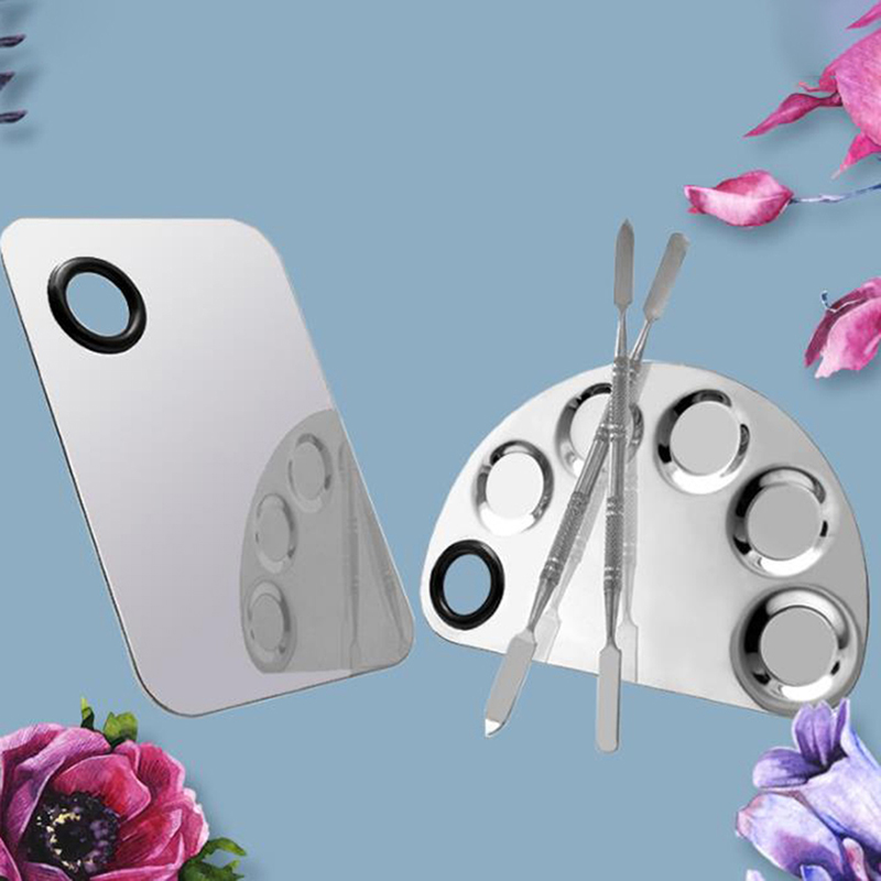 ●Stainless Steel Makeup Mixer  - Beauty Makeup Eyeshadow Palette ulasan dan harga