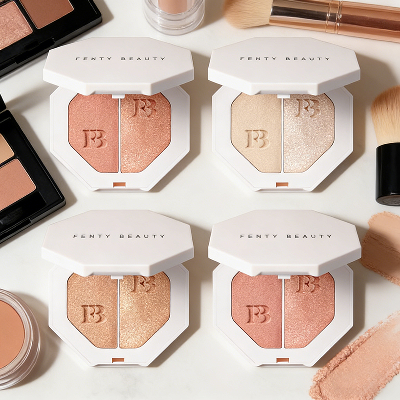 Hot Fenty Beauty Two Color Pow - Fenty Beauty Makeup Highlighter ulasan dan harga