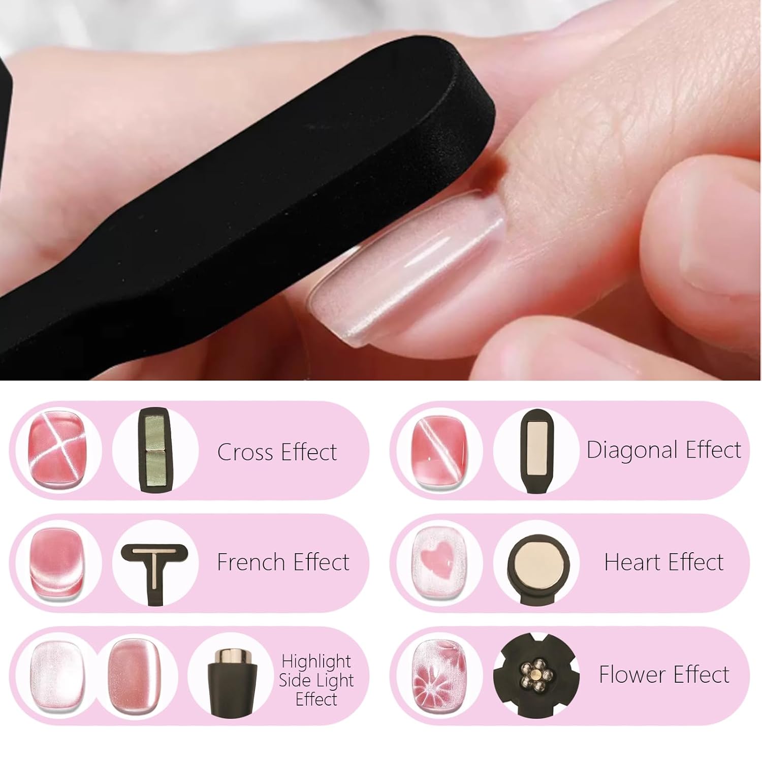 YIKOOLIN 6-in-1 Nail Art Magne - Uv Nail Lamp ulasan dan harga