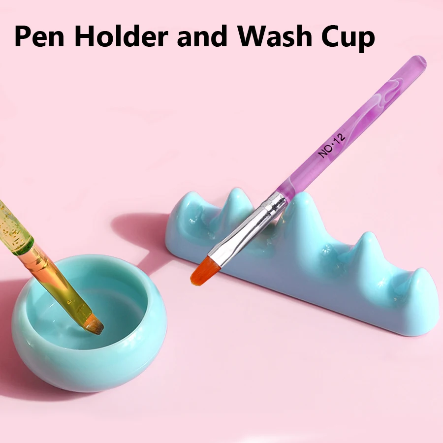 Acrylic Nail Brush Washing Bow - Blush Brush Kabuki ulasan dan harga